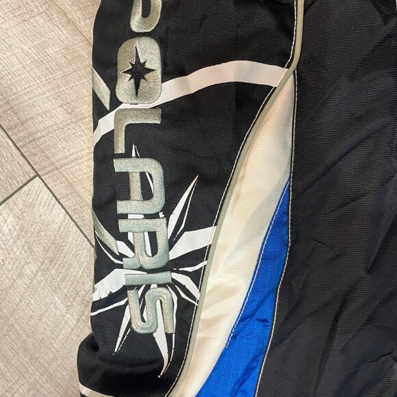 VTG Pure Polaris men's snowmobile jacket in black and blue nylon Mens M - Picture 7 of 9
